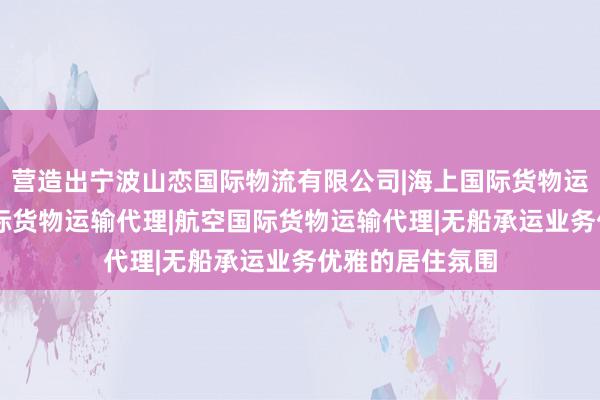 营造出宁波山恋国际物流有限公司|海上国际货物运输代理|陆路国际货物运输代理|航空国际货物运输代理|无船承运业务优雅的居住氛围