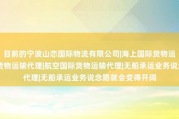 目前的宁波山恋国际物流有限公司|海上国际货物运输代理|陆路国际货物运输代理|航空国际货物运输代理|无船承运业务说念路就会变得开阔