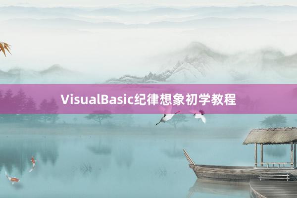 VisualBasic纪律想象初学教程